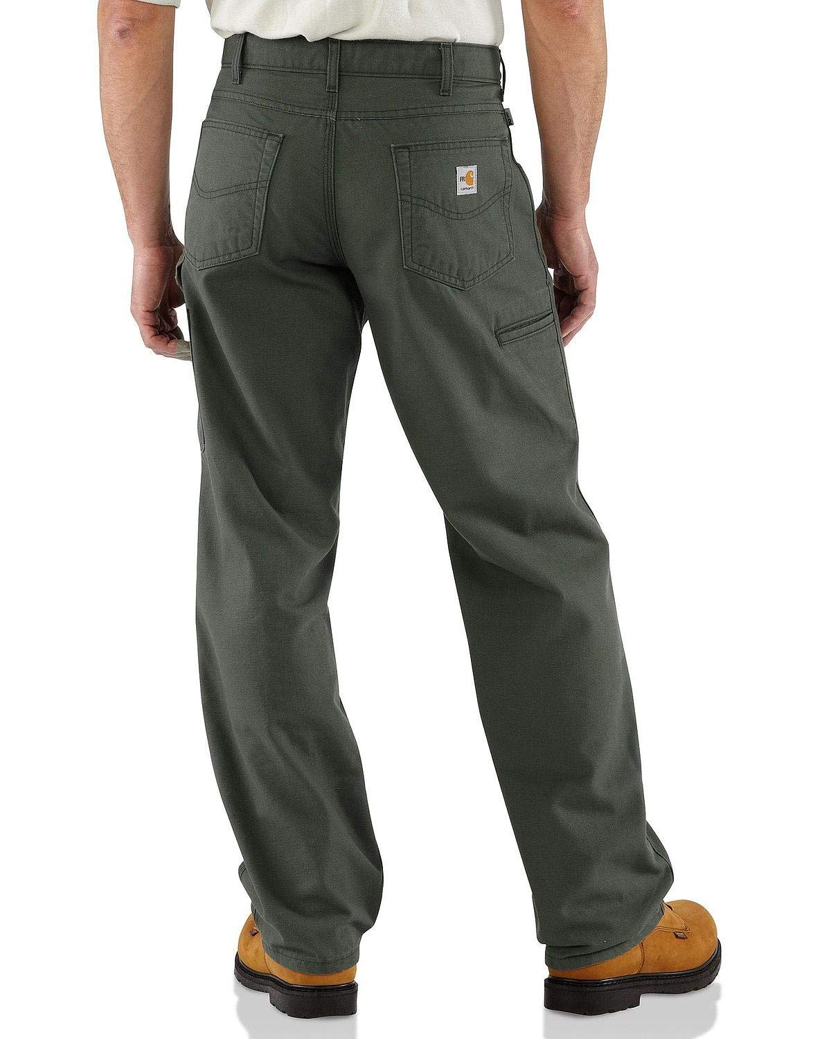 Carhartt Men's Flame-Resistant Midweight Canvas Work Pants - Loose Fit for Comfort & Safety - Ideal for Construction, Welding & Industrial Work