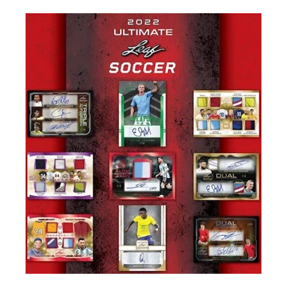 2022 Leaf Ultimate Soccer Hobby Box - Premium Collectible Trading Cards for Soccer Fans - Perfect for Collectors, Gifts, and Investment