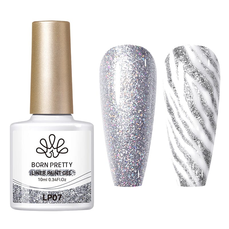 10ml Silver Shimmery Liner Paint Gel - Professional Metallic Makeup for Eyes & Face - Perfect for Parties, Cosplay & Special Occasions