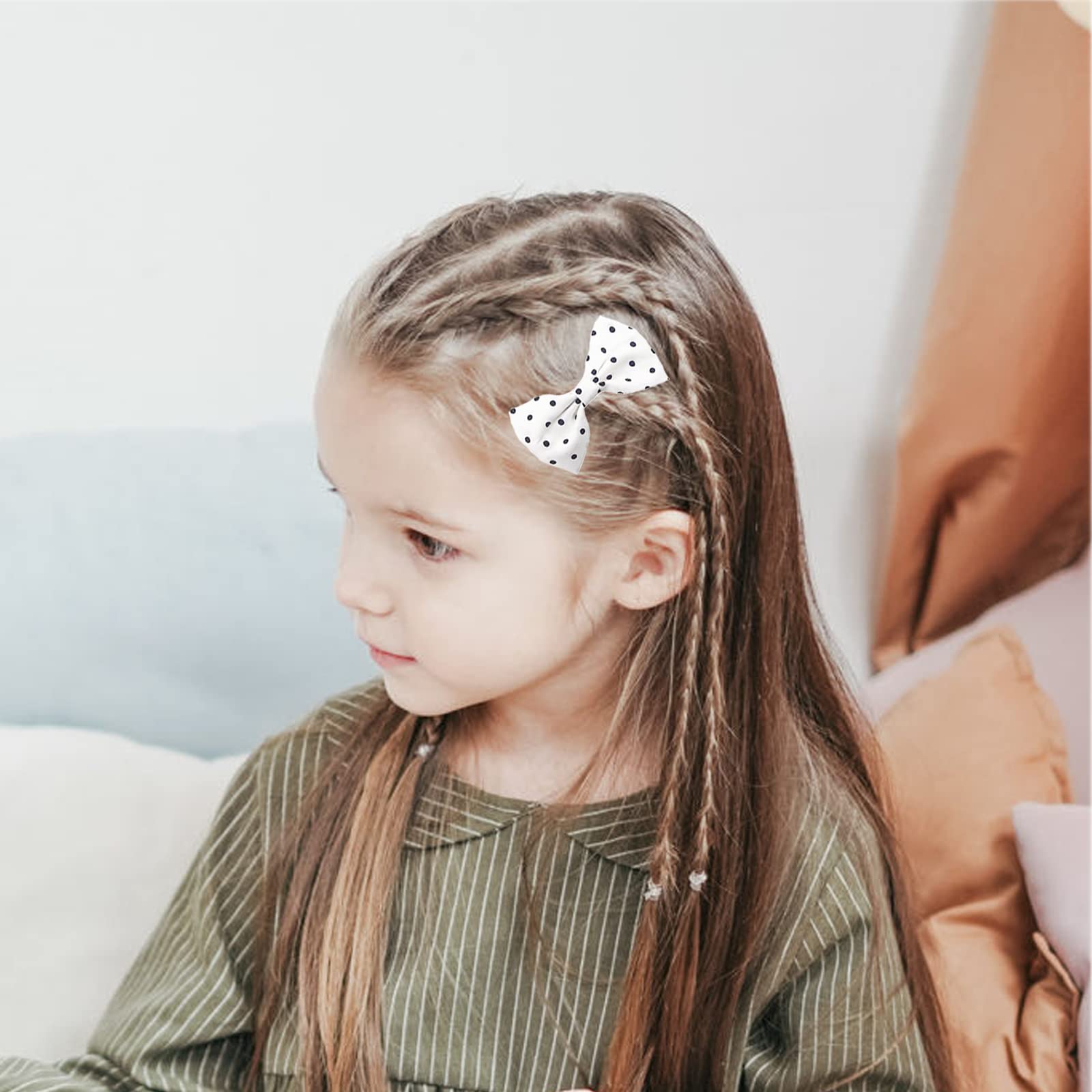 Non-Slip Baby Hair Clips for Girls - Soft Lined Barrettes & Hair Bows for Infants & Toddlers - Perfect for Daily Wear, Parties, and Special Occasions