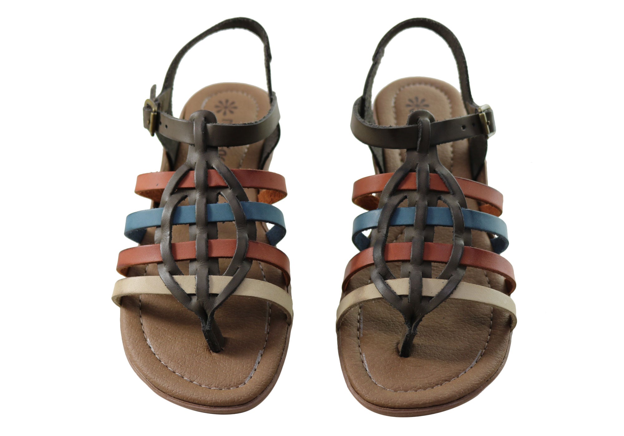 New Women's Comfortable Leather Sandals - Handmade in Brazil - Perfect for Summer, Beach, and Casual Outings