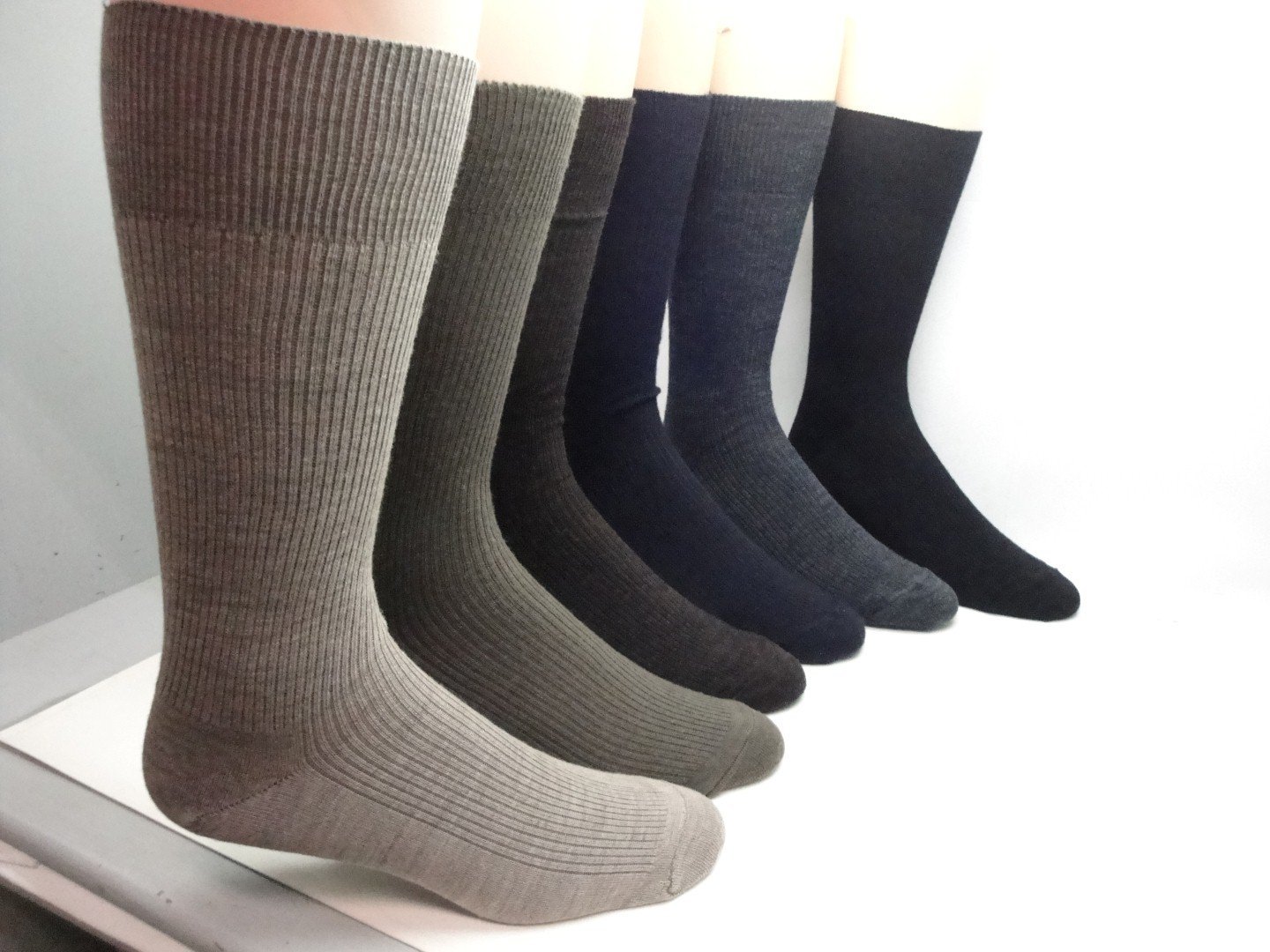 Premium Men's Merino Wool Dress Socks - 12