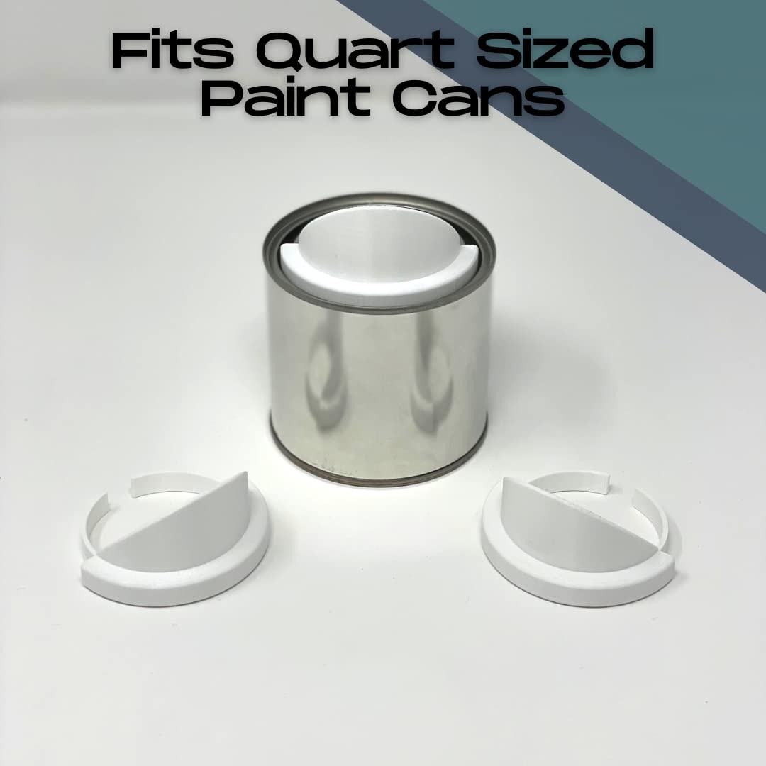 Paint Can Pourer for Quart-Sized Cans - Durable White Paint Spout with No-Drip Design - Perfect for Home Painting Projects & DIY Crafts
