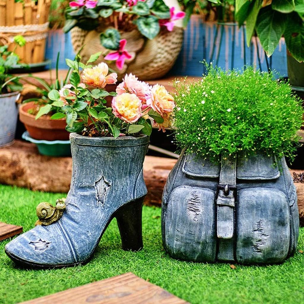 Cowboy Boot Hanging Planters - Unique Western Flower Pots for Garden & Balcony Decor | Handcrafted Cowboy Crafts for Indoor & Outdoor Plant Display