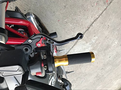 FXCNC CNC Machined Aluminum Adjustable Brake & Clutch Levers for Yamaha YZF-R1/R1S/R1M (2015-2020) - Short Style, Ergonomic Design for Enhanced Motorcycle Control & Comfort - Perfect for Racing, Touring & Daily Commuting