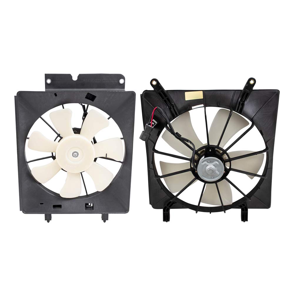 Brock Replacement Condenser Fan Assembly & Radiator Fan Set for 2002-2006 Honda CR-V | 2003-2006 Honda Element | AC Cooling System Upgrade | DIY Auto Repair Parts