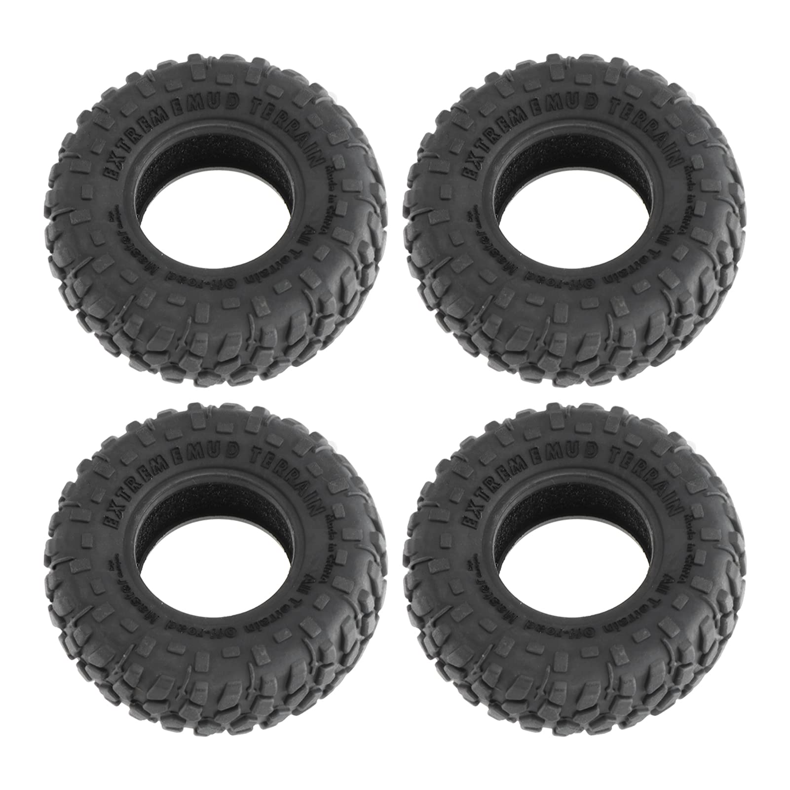 Astibym RC Car Tires - 1.0 Inch All-Terrain Soft Rubber Replacement Tires for RC Cars | Durable, Flexible & Stable Off-Road Performance | Perfect for Crawling, Racing & Outdoor RC Adventures