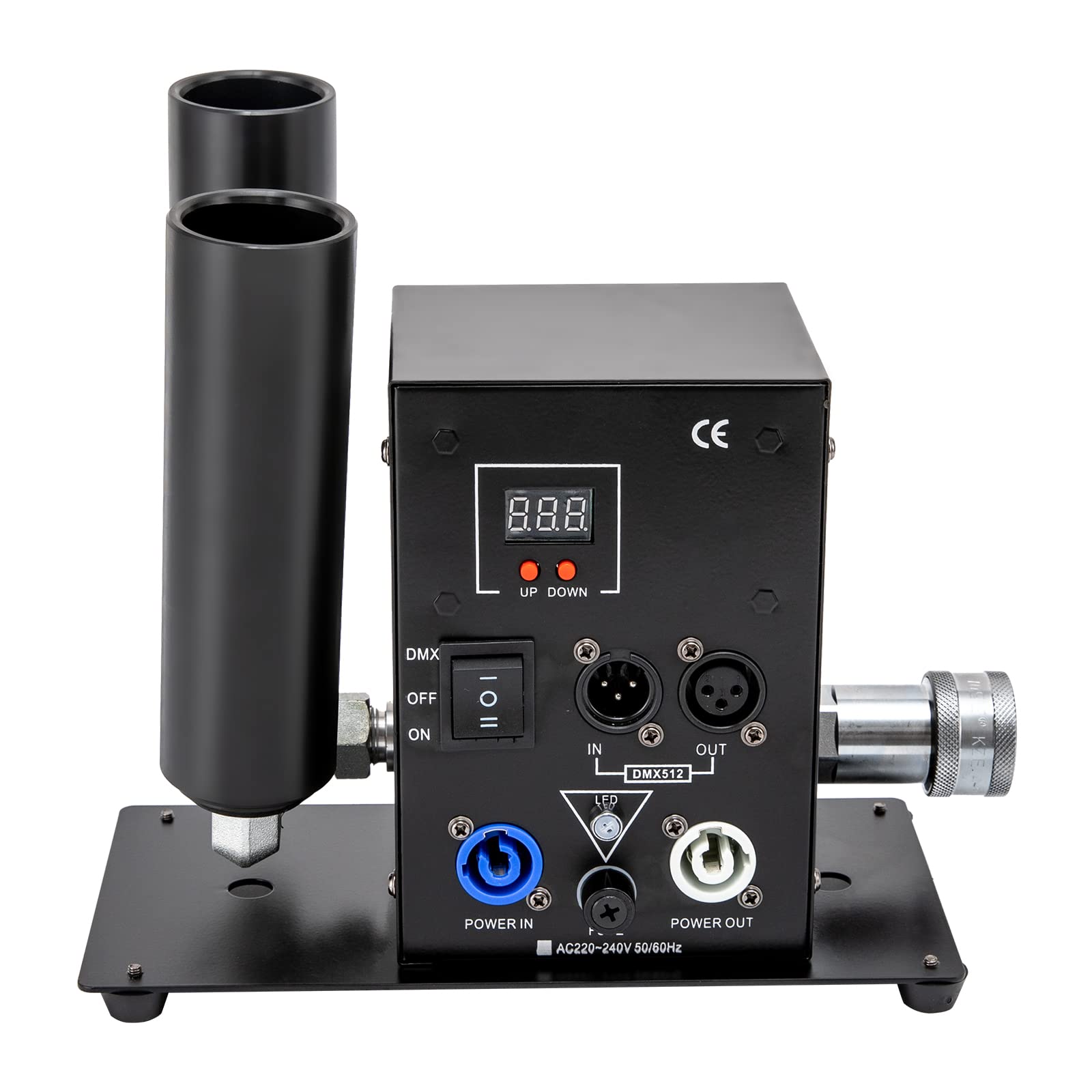 Professional 150W DMX CO2 Jet Cannon for DJ & Stage Effects - Adjustable Angle, 16.4-19.7ft Height - Perfect for Nightclubs, Concerts, and Live Events