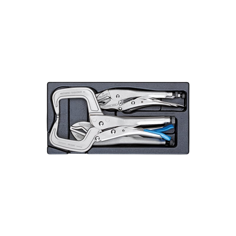 Gedore 2188198 3-Piece Grip Wrench Set - 1/3 ES ES Tool Module for Professional Mechanics & DIY Auto Repairs