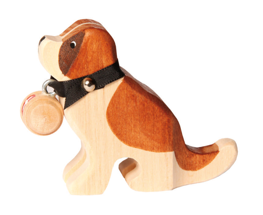Marc Trauffer Traditional Swiss St Bernard Dog Figurine - Handcrafted Collectible for Home Decor, Gift & Alpine-Themed Displays