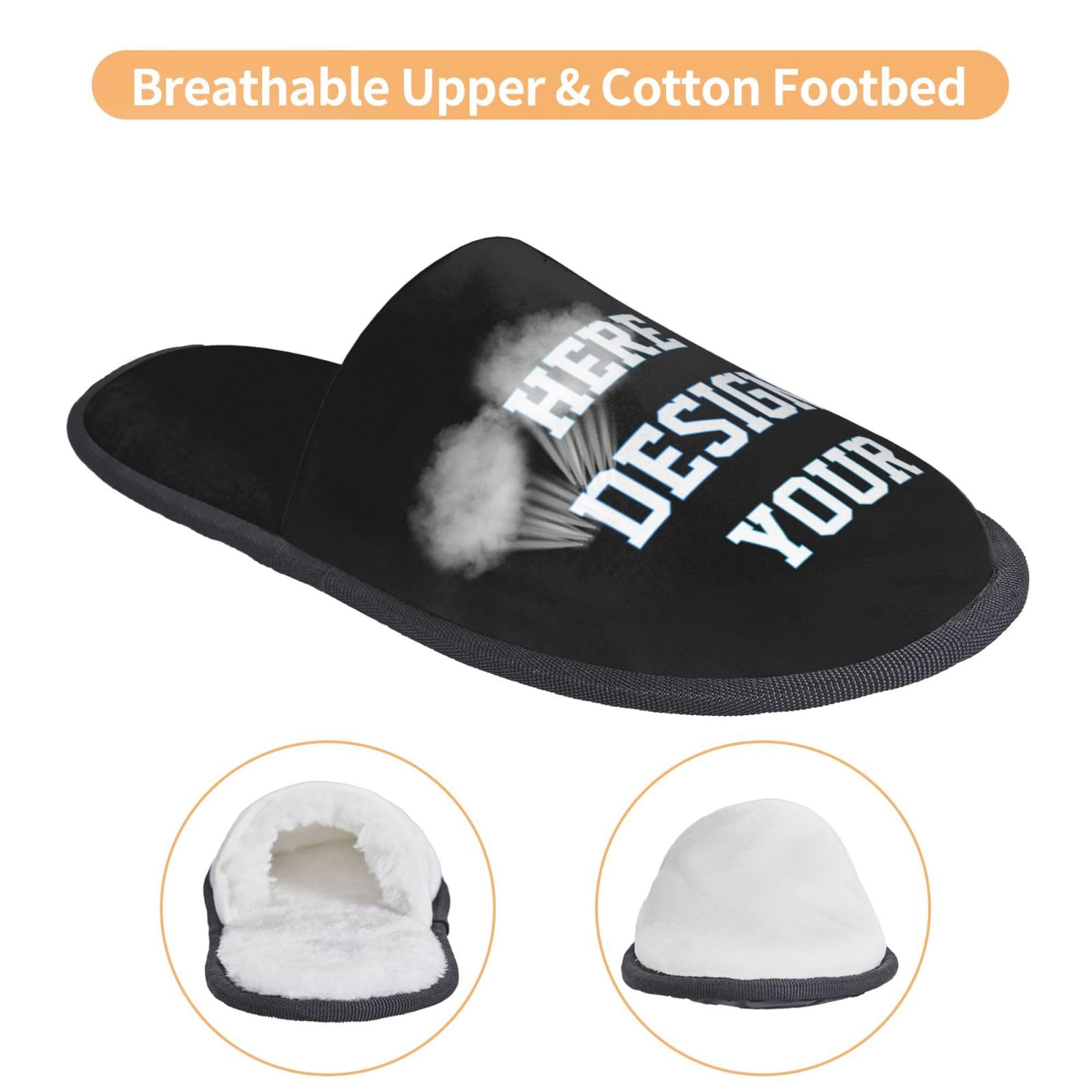 Custom Personalized Slippers for Women - Monogrammed House Shoes with Name & Photo - Cozy Gift for Mom, Wife, Daughter - Perfect for Christmas, Birthday & Home Relaxation