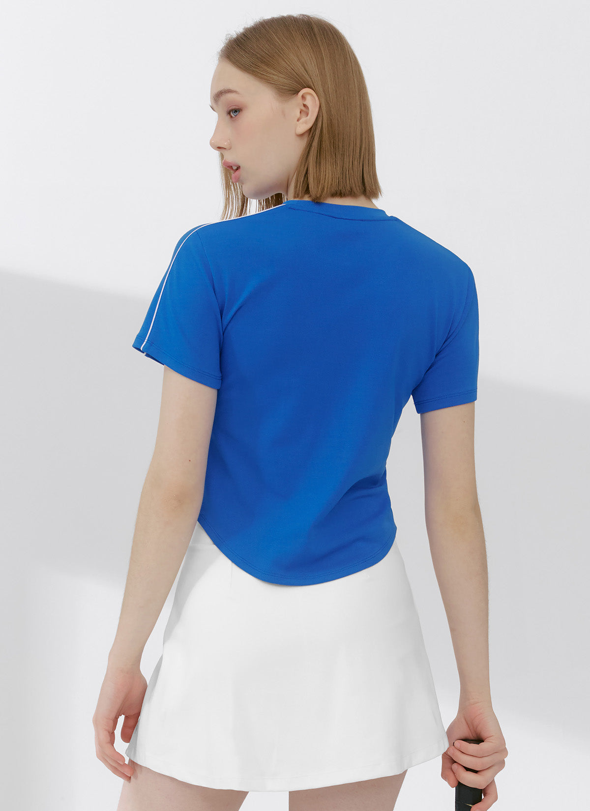 Trendy Color Block Crop Short Sleeve T-Shirt for Women | Summer Casual Fashion Top | Perfect for Beach Outings, Music Festivals & Street Style