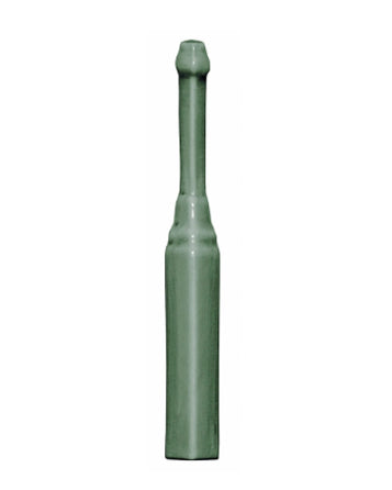 Kakel Bristol Dark Green Crackle Glazed Ceramic Tile Baseboard Trim - Perfect for Bathroom, Kitchen & Flooring Edge Protection