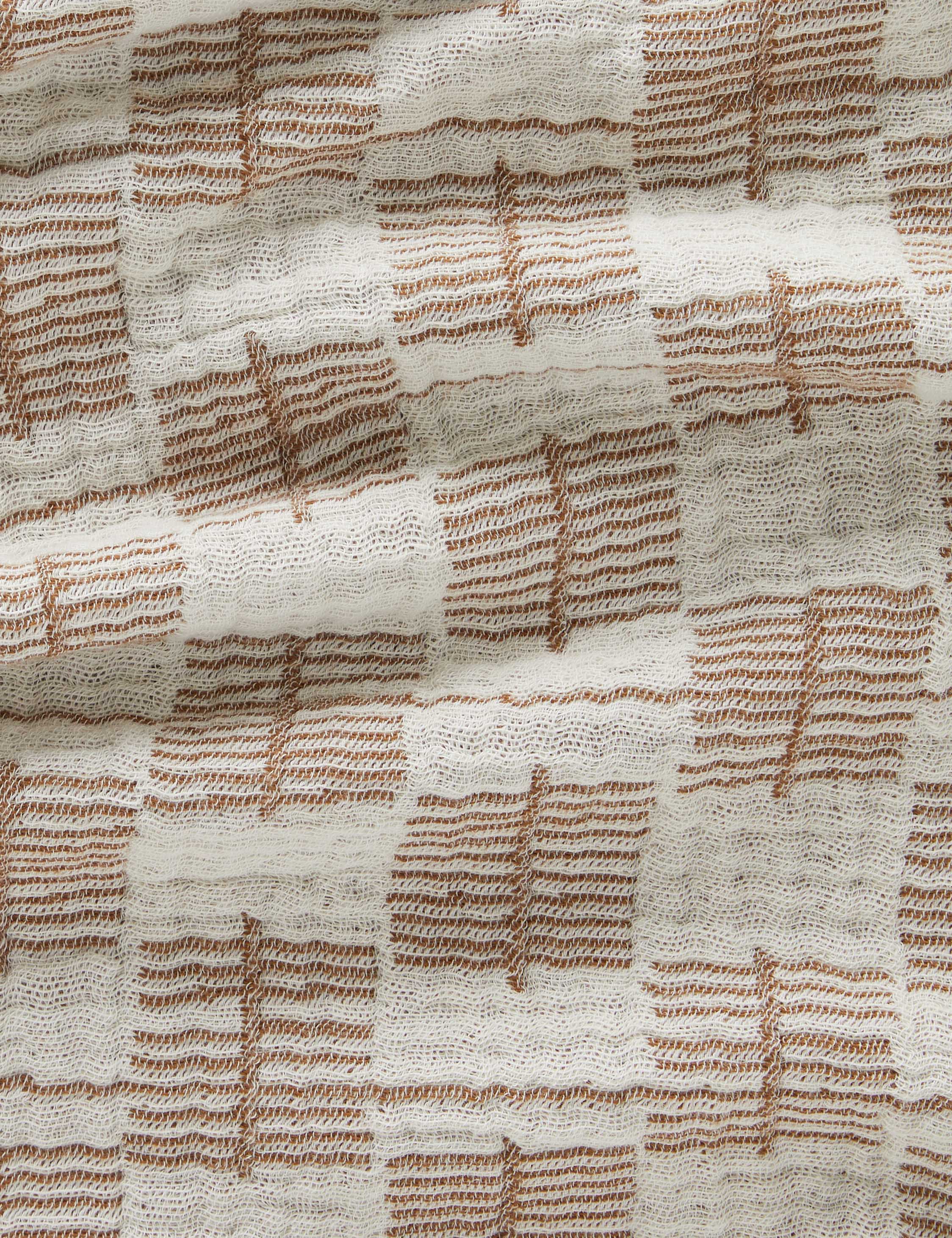 Sarah Sherman Samuel Basketweave Cotton Blanket - Soft Breathable Throw Blanket for Bed, Sofa & Couch - Cozy Home Decor for Living Room, Bedroom & Nursery
