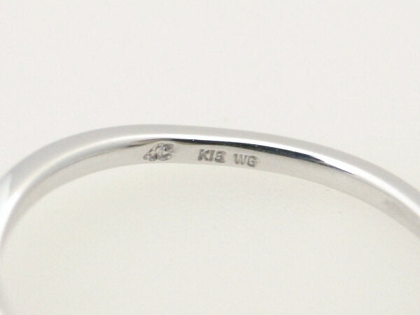 4℃ Diamond Ring K18WG Size 8 in 18K White Gold - Perfect for Engagement, Wedding & Anniversary Gifts