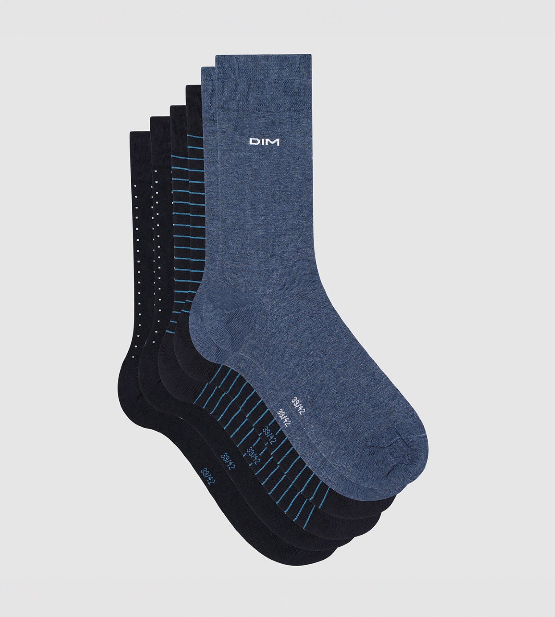 3 Pack Men's Striped Polka Dot Cotton Socks - Breathable & Comfortable for Casual Wear, Office, and Sports