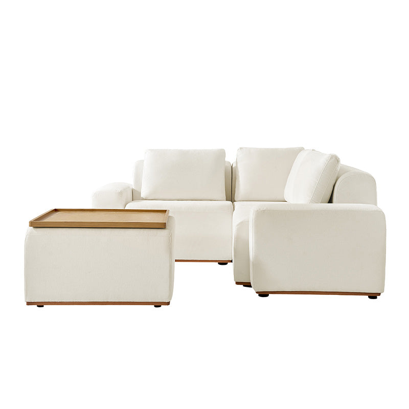 Premium Terra Cloud Sofa with Built-in Table - Modern Comfort for Living Room, Lounge & Outdoor Relaxation