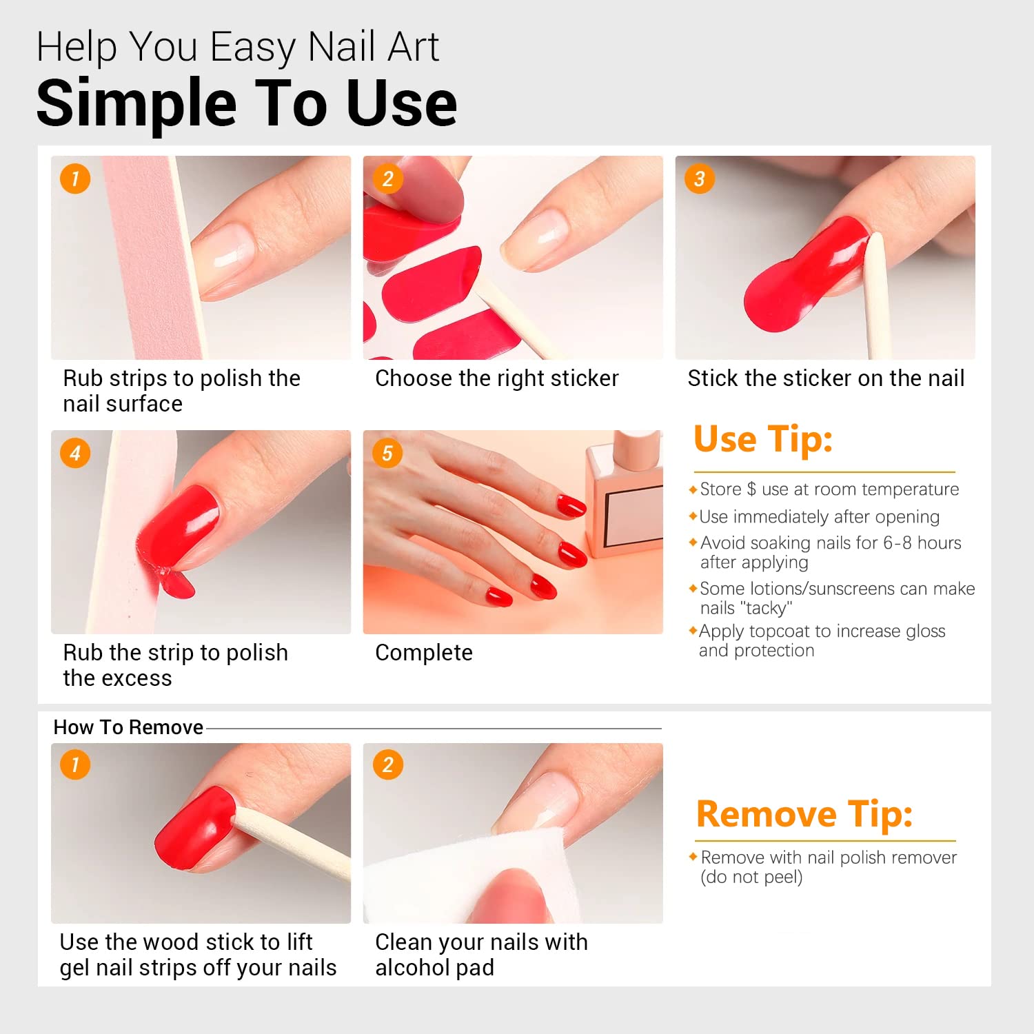 SILPECWEE 14 Sheets Solid Color Nail Polish Strips - Self-Adhesive Nail Stickers, Full Nail Wraps with 1 Nail File - Long Lasting DIY Manicure for Women | Perfect for Parties, Weddings & Everyday Wear