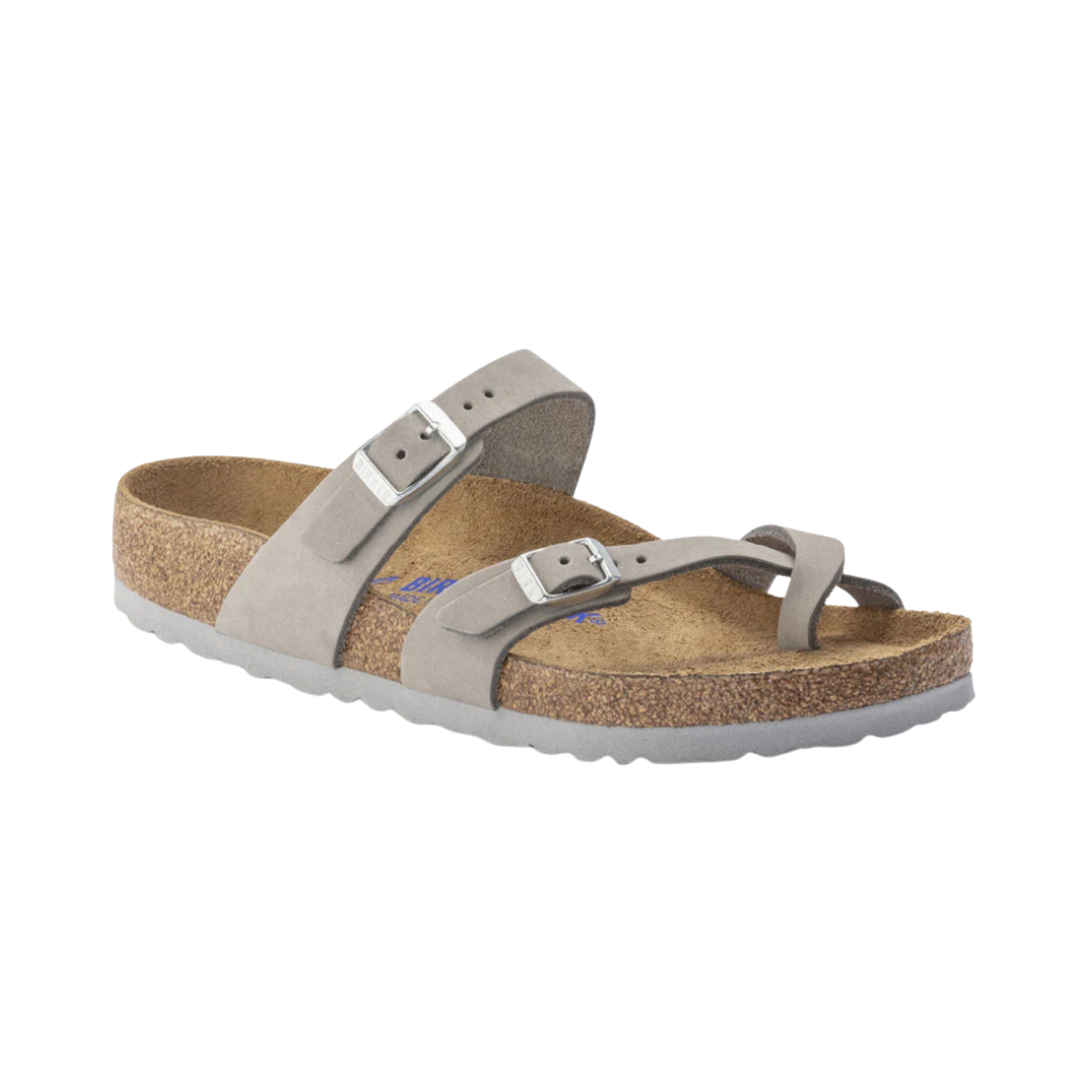 Women's Mayari Soft Footbed Sandals - Nubuck Leather Comfort Shoes in Dove Gray | Perfect for Beach, Yoga & Summer Casual Wear