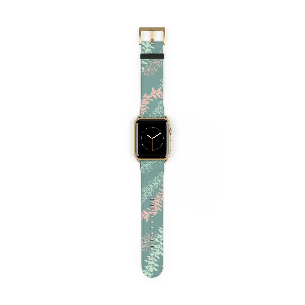 Groovy Pua Melia Watch Band - Premium Replacement Strap for Apple Watch, Fitbit & Samsung Galaxy - Soft Silicone, Adjustable, Comfortable for Workout, Running & Daily Wear