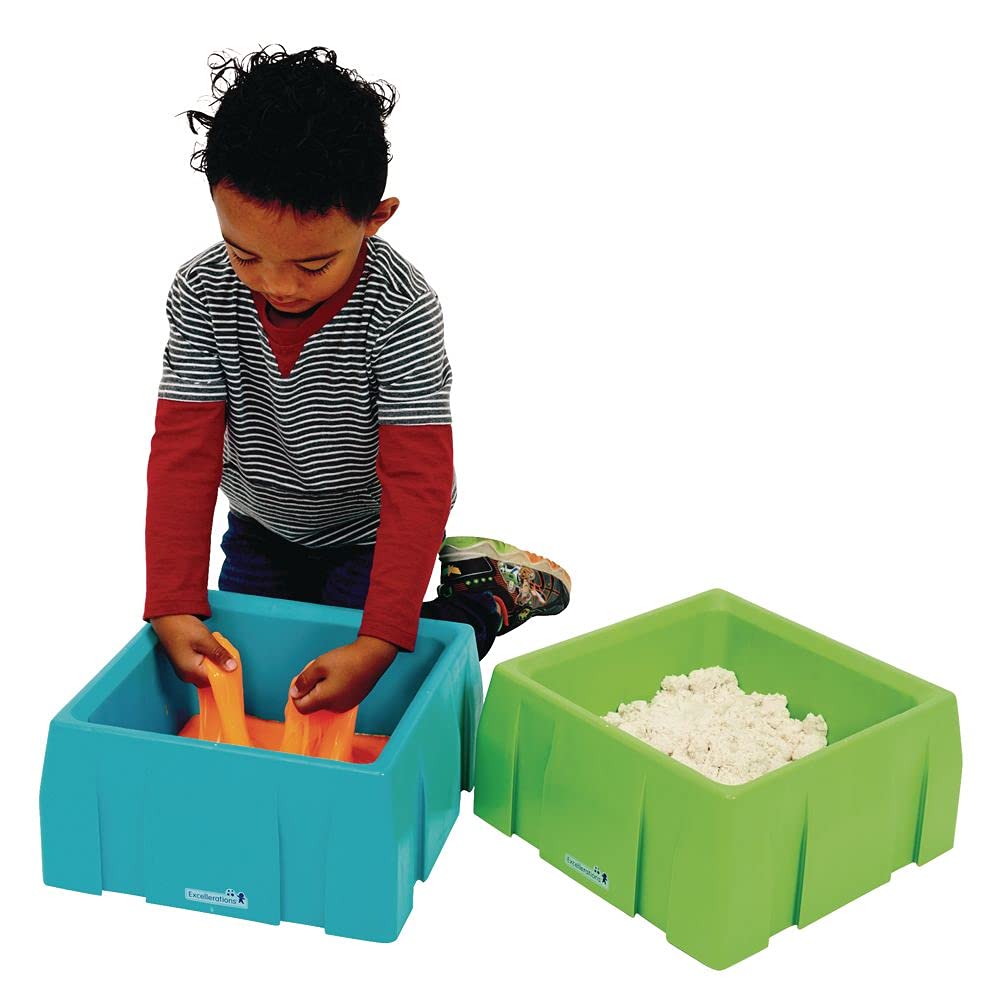 Excellerations Sensory Sand Activity Tray with Lid - Set of 4 for Kids | Fine Motor Skills Development | Sensory Play for Preschool & Classroom Learning