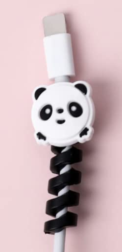 Spiral Charging Cable Protector - Animal Themed Cable Holder & Organizer for Phones, Mouse, USB Chargers (6-Pack) - Perfect for Home, Office & Travel Cable Management