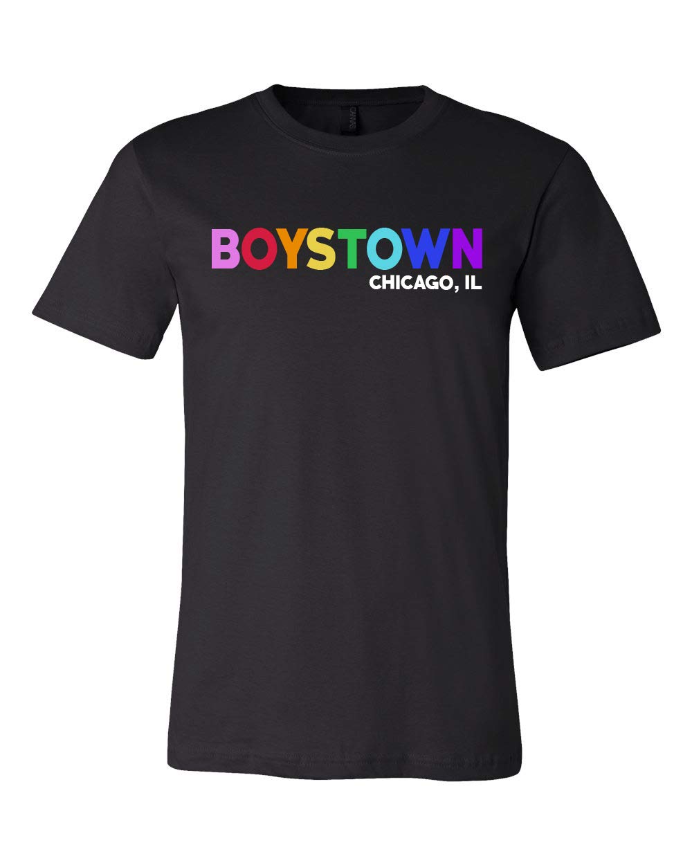 Boystown Chicago IL Rainbow Gay Pride Slim Fit T-Shirt - Perfect for Pride Parades, LGBTQ+ Events & Casual Wear