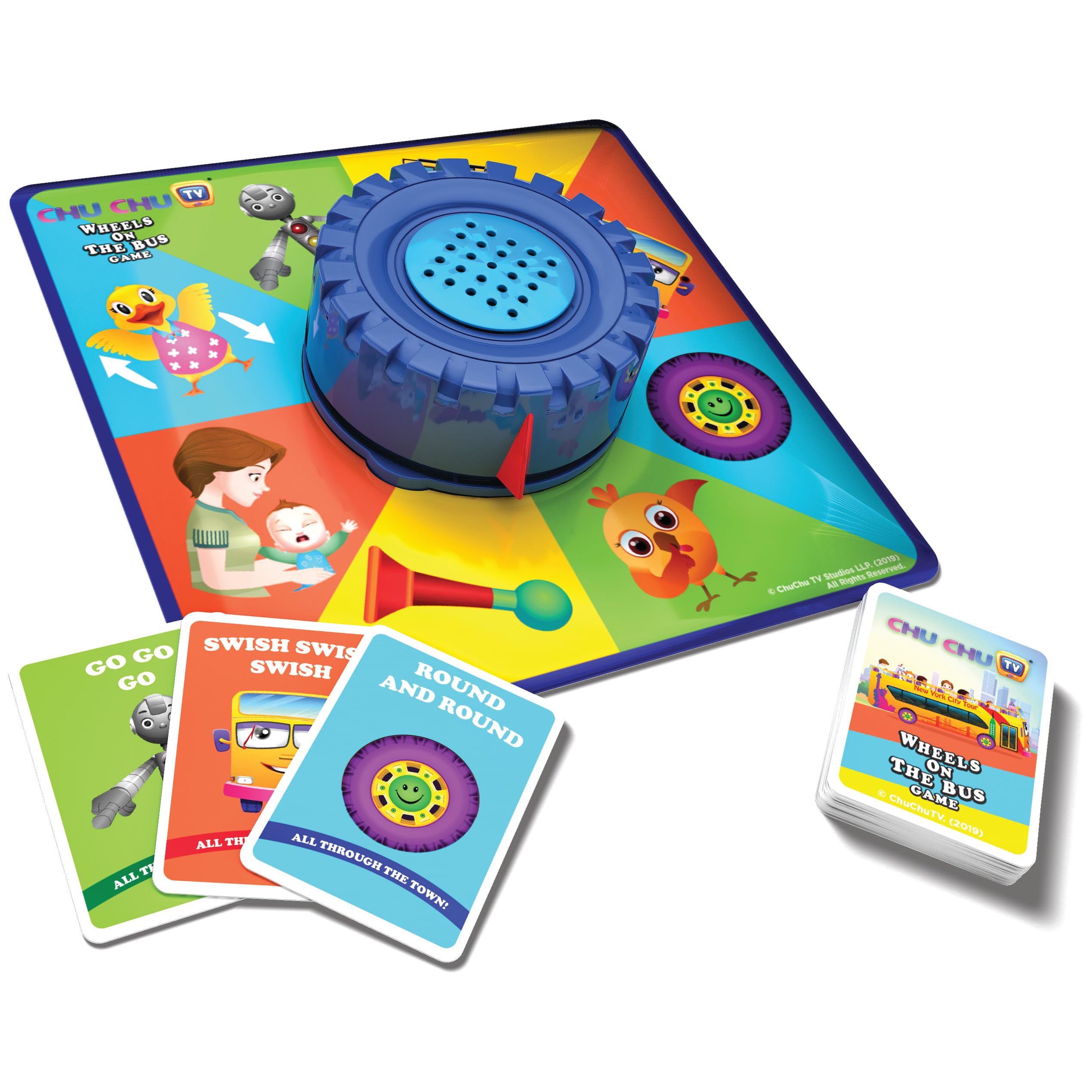 Spin Master Games Wheels on The Bus Matching Game for Kids - Fun Educational Board Game for Preschool Learning & Family Game Night