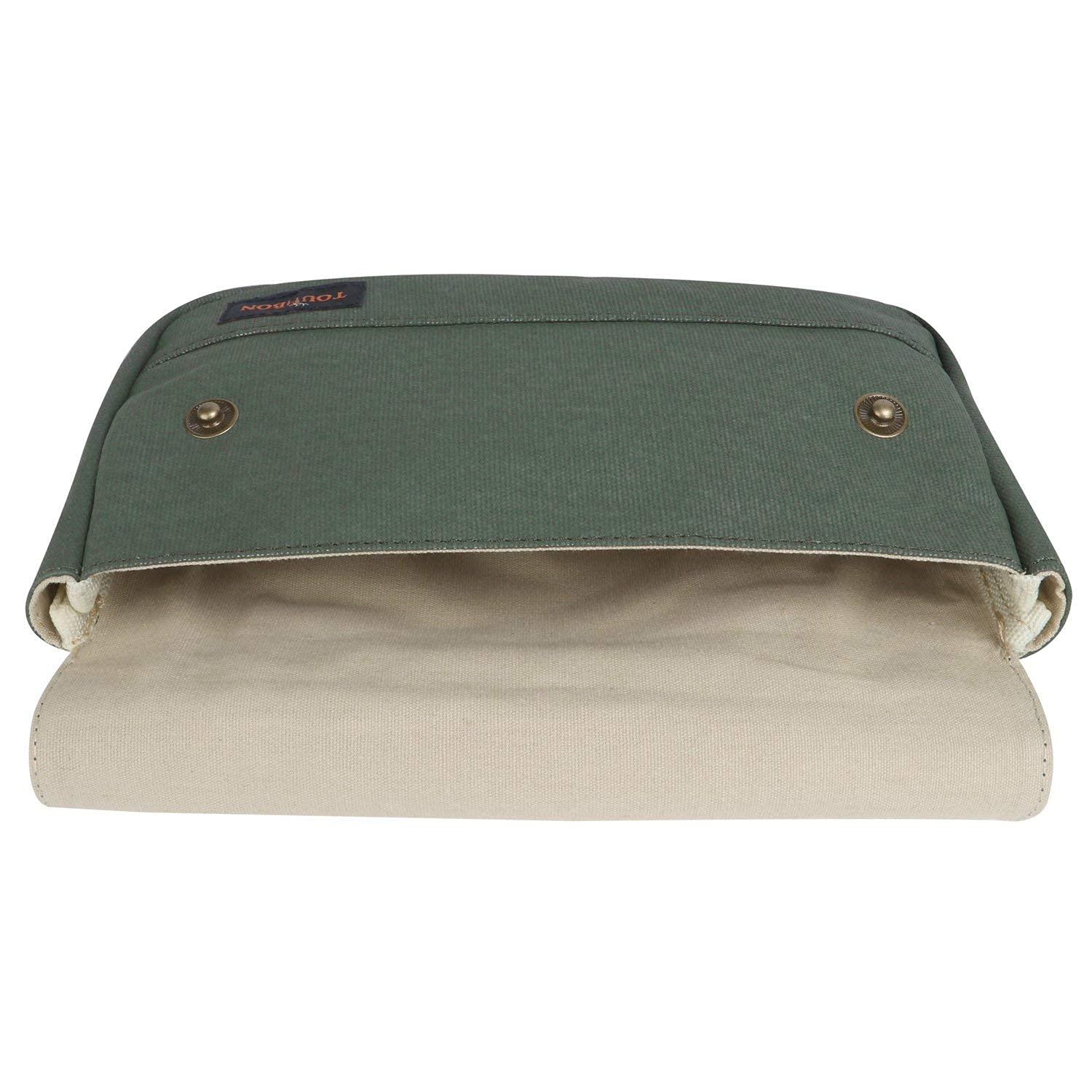 TOURBON Waterproof Bike Handlebar Bag - Durable Canvas Cycling Bag for Commuting, Touring & Outdoor Adventures