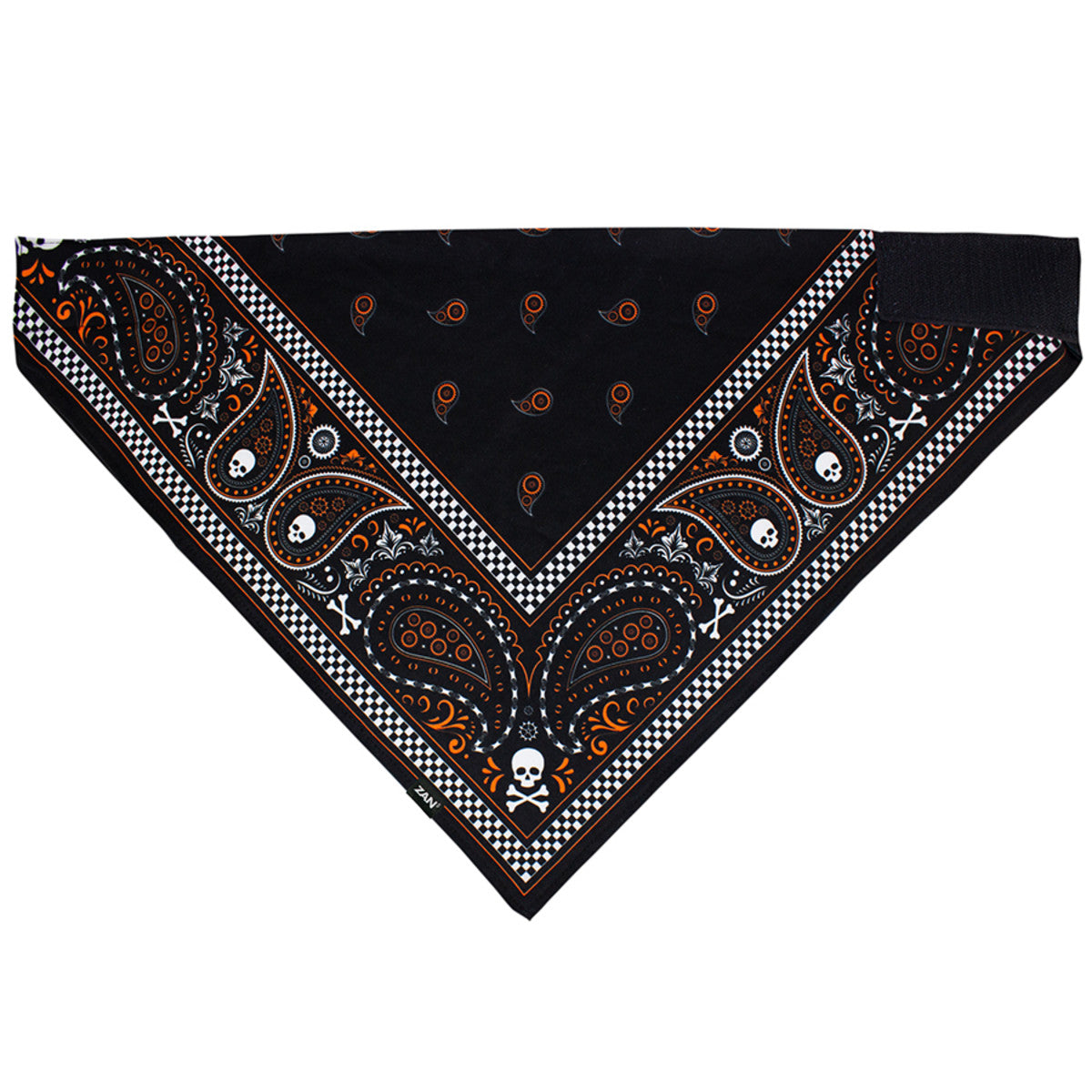 Black Paisley Bandana - Stylish Cotton Scarf for Men & Women - Perfect for Outdoor Activities, Sports, and Fashion Accessories