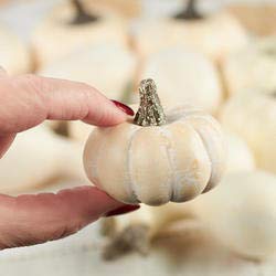 576-Piece Bulk Assorted Harvest White Artificial Pumpkin Gourds for Home Decor, DIY Crafts, Thanksgiving & Halloween Decorations – Perfect for Fall Centerpieces, Table Scatters & Seasonal Displays