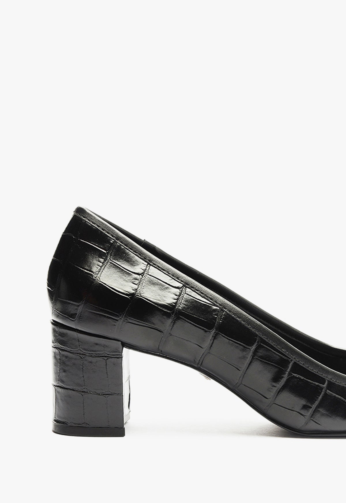 Arissa Crocodile Embossed Leather Pumps - Women's Mid Heel Dress Shoes (3 Inch Heel) for Office, Party & Special Occasions - Style S2193800080010