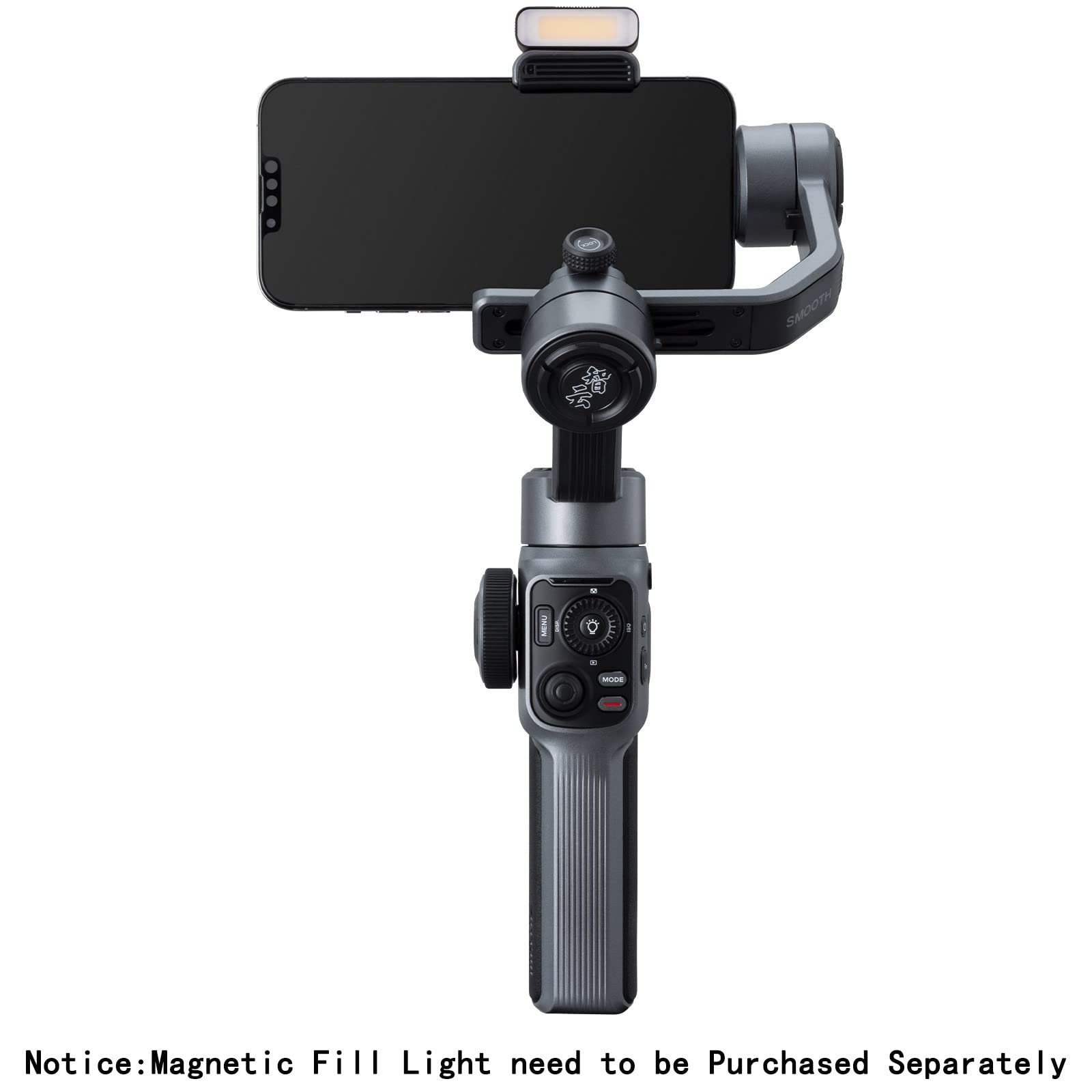 Zhiyun Smooth 5S 3-Axis Smartphone Gimbal Stabilizer - Upgraded Version for iPhone 14/13/12/11 Pro Max/SE2/XS/XR/X/8 Plus & Android Phones - Perfect for Vlogging, YouTube, TikTok & Social Media Content Creation
