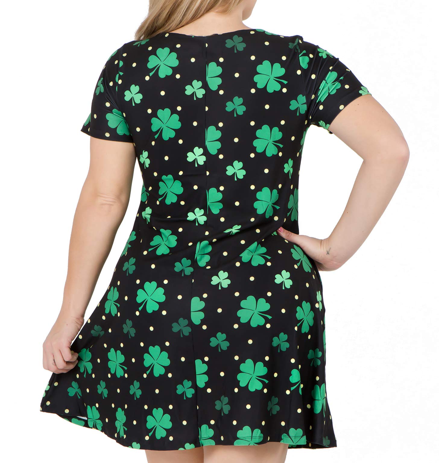 ICONOFLASH Women's Casual Summer Dresses with Pockets - Short Sleeve Floral Print Sundress for Beach, Vacation & Everyday Wear