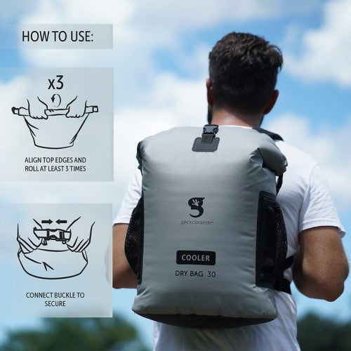 Waterproof Gecko Backpack Dry Bag Cooler - Lightweight & Durable for Kayaking, Hiking, Beach & Outdoor Adventures