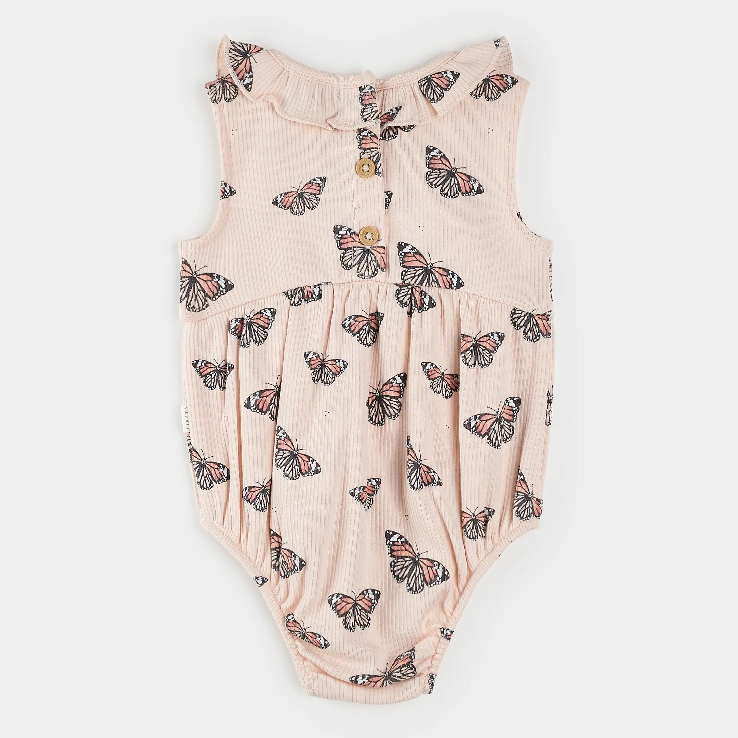 Monarch Ribbed Bubble Romper for Women - Soft Stretchy Jumpsuit with Puff Sleeves, Casual One-Piece Outfit for Summer, Beach, and Vacation Wear