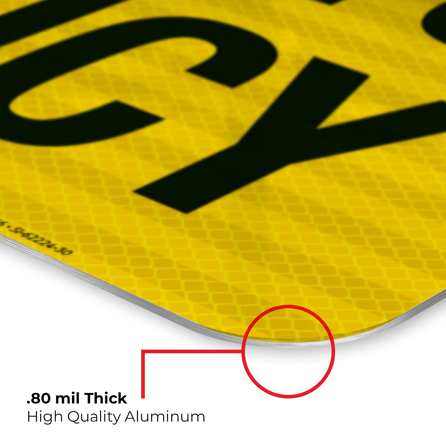 3M EGP Reflective Aluminum 'Walkways May Be Icy' Warning Sign - 24x30 Inches, .080 Thickness, Fade Resistant, Made in USA - Ideal for Parking Lots, Sidewalks & Winter Hazard Areas