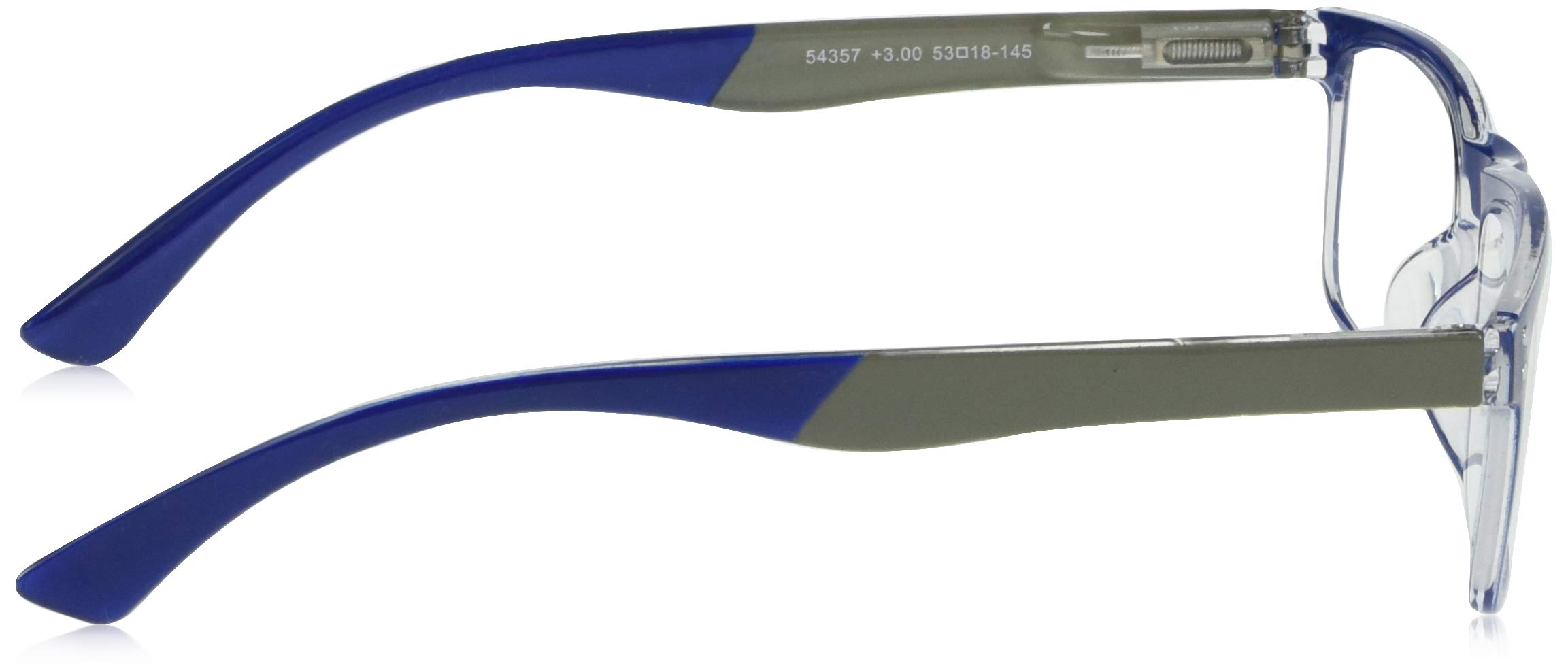 A.J. Morgan Racers - Stylish Rectangular Reading Glasses for Men & Women, Blue Light Blocking, Lightweight Comfort for Computer Work, Reading, and Office Use