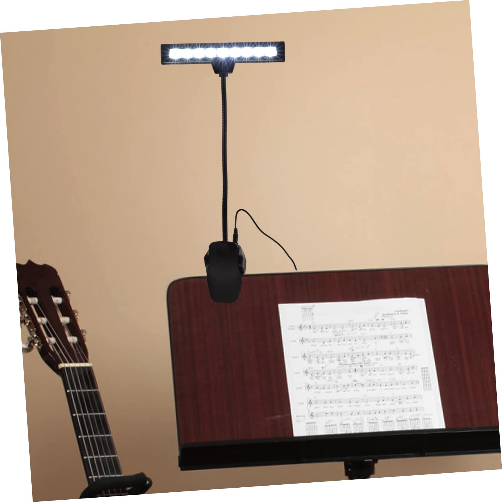 Rechargeable LED Music Stand Light - Clip On Piano Lamp with Adjustable Brightness, Portable Desk Lamp for Musicians, Students & Reading | Perfect for Orchestra, Practice Rooms & Nighttime Use