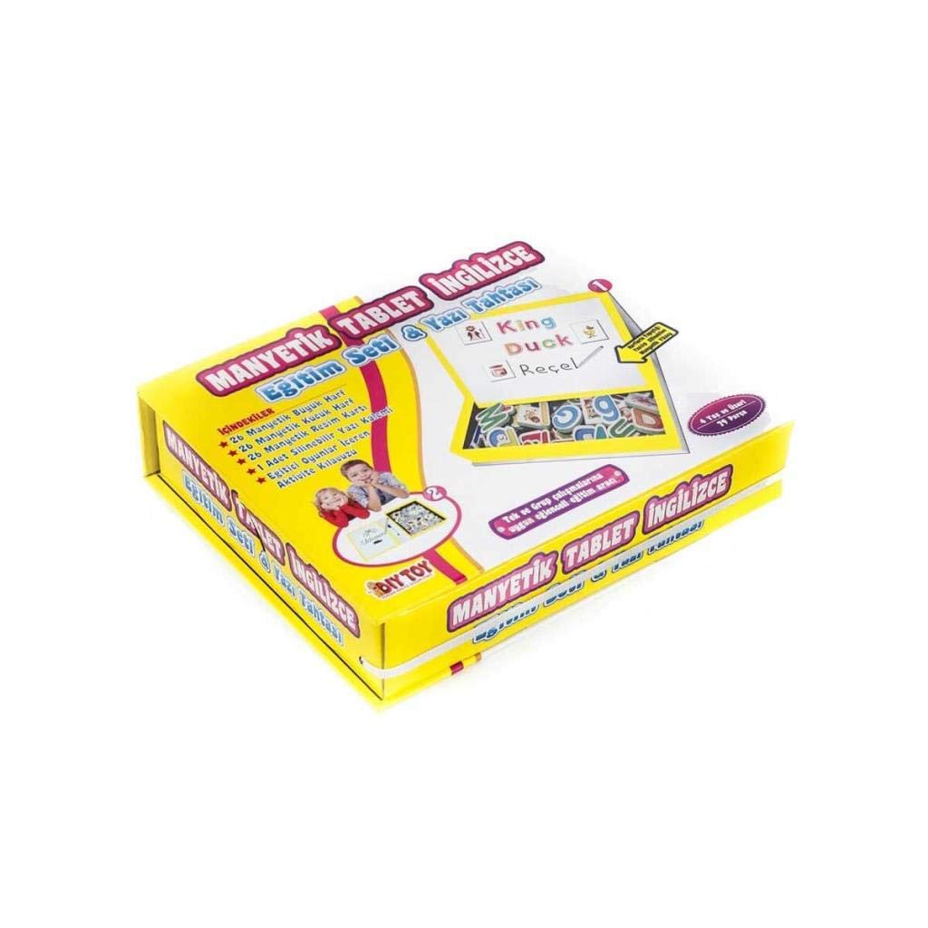 Magnetic Tablet English Learning Kit with Chalkboard - Interactive Educational Toy for Kids, Perfect for Homeschooling & Classroom Activities
