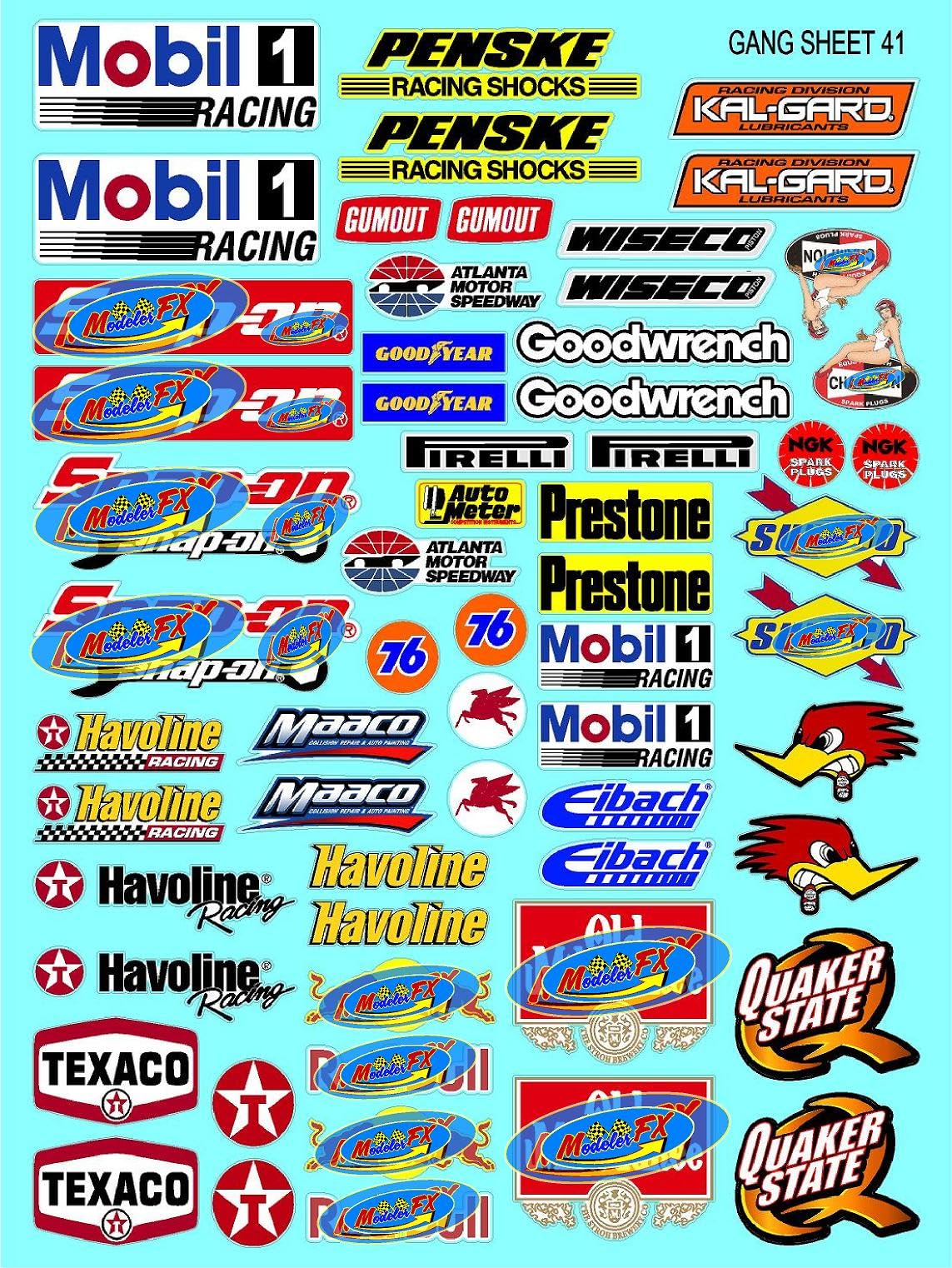 High-Quality White Vinyl R/C Car Racing Decal Sticker Sheet - 1/12 to 1/10 Scale Lexan Body Stickers for Radio Control Models - Perfect for Customizing RC Cars, Trucks & Drift Vehicles