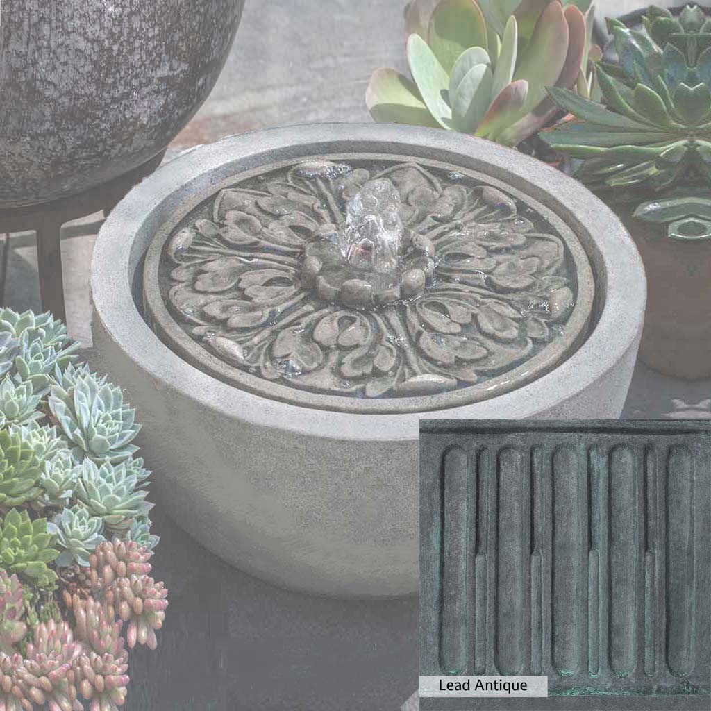 Campania International M Series Medallion Fountain - Outdoor Garden Water Feature for Patio, Yard & Landscape Decor | Classic Roman Design Waterfall Fountain