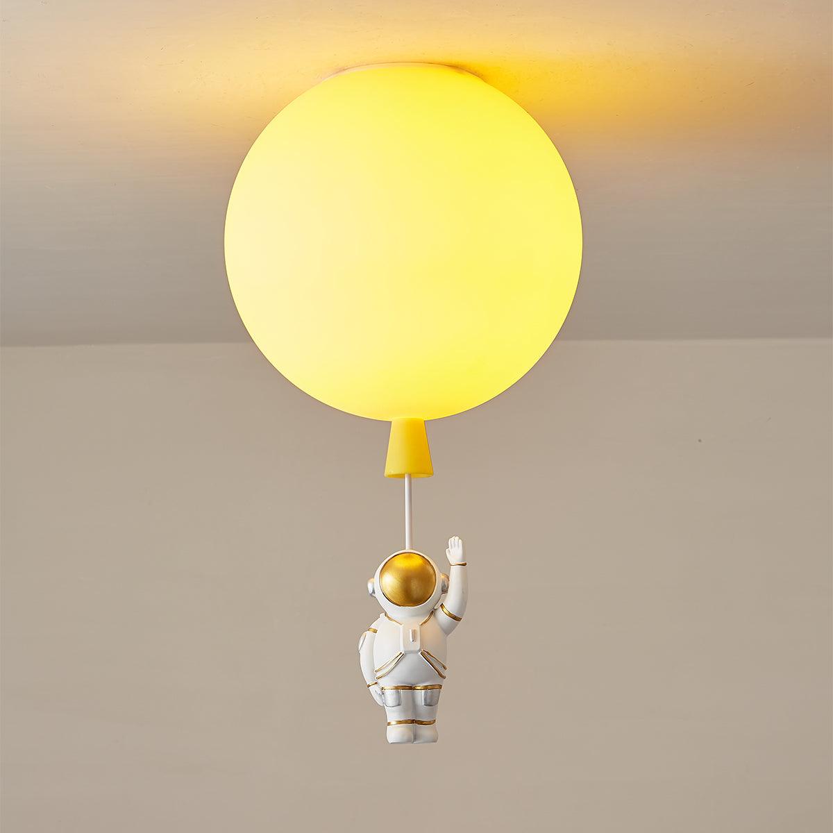 Frosted Glass Balloon Pendant Light - Modern Ceiling Lighting Fixture for Living Room, Bedroom, and Dining Room Decor