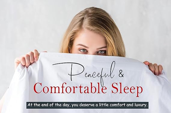 7-Piece 100% Cotton Queen Size Comforter & Sheet Set - 800 Thread Count, 18