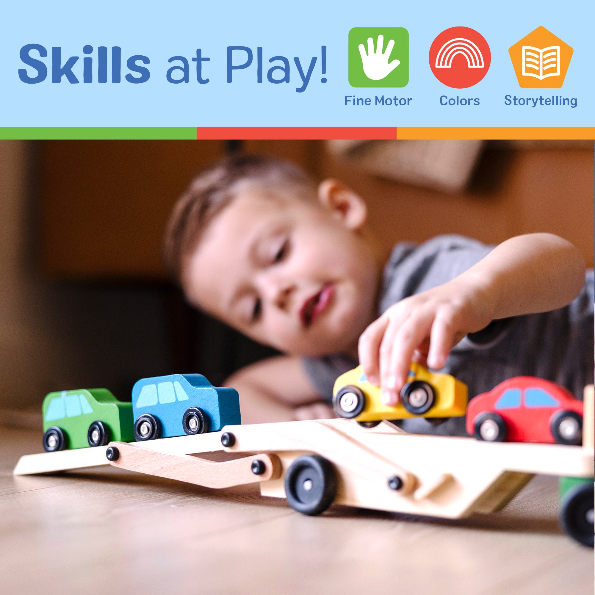 Premium Wooden Car Carrier Toy - Durable & Safe for Kids | Perfect for Playtime, Gift Giving & Collectible Display