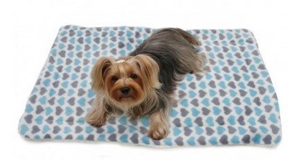 Cozy Blue and Gray Hearts Fleece Ultra Plush Blanket - Soft Flannel Throw for Bed, Couch & Winter Warmth - Perfect Gift for Valentine's Day, Christmas & Home Decor
