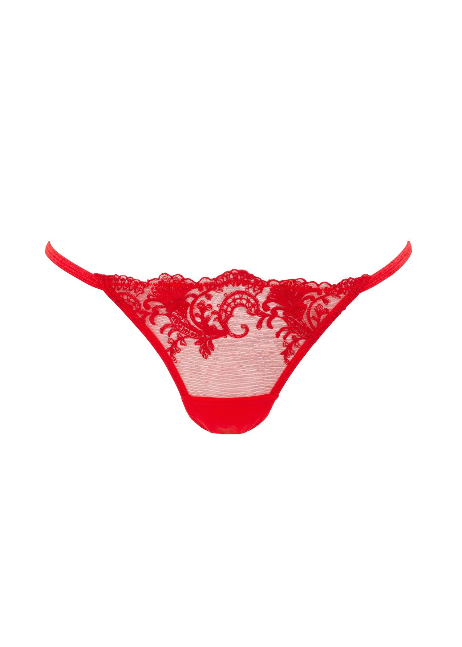 Marseille Women's Red Lace Panties - Comfortable & Sexy Underwear for Daily Wear, Date Night, and Special Occasions