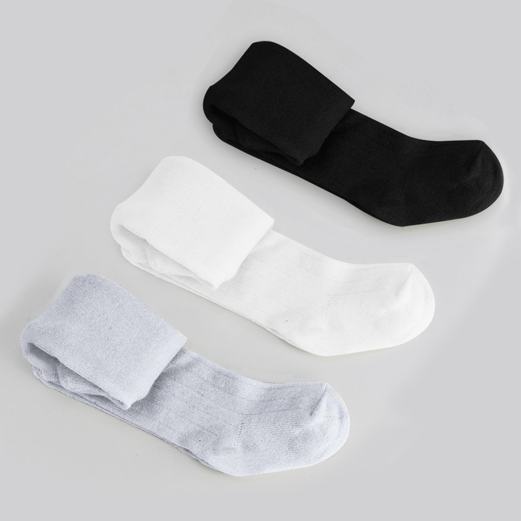 Bistyle Baby Girls Tights - 3 Pack Thick Warm Leggings | Soft Organic Cotton Stockings & Pantyhose for Newborn, Infant & Toddler | Perfect for Winter, Playtime & Daycare Outfits