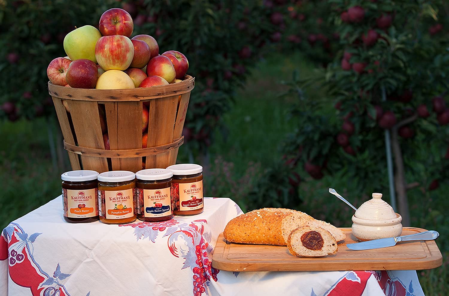 Kauffman Orchards Homemade Apple Butter Spread - No Sugar Added, 17 Oz (Pack of 12) | Gluten-Free, Vegan-Friendly Fruit Preserve for Toast, Pancakes & Baking | Perfect Breakfast Spread & Gift Idea