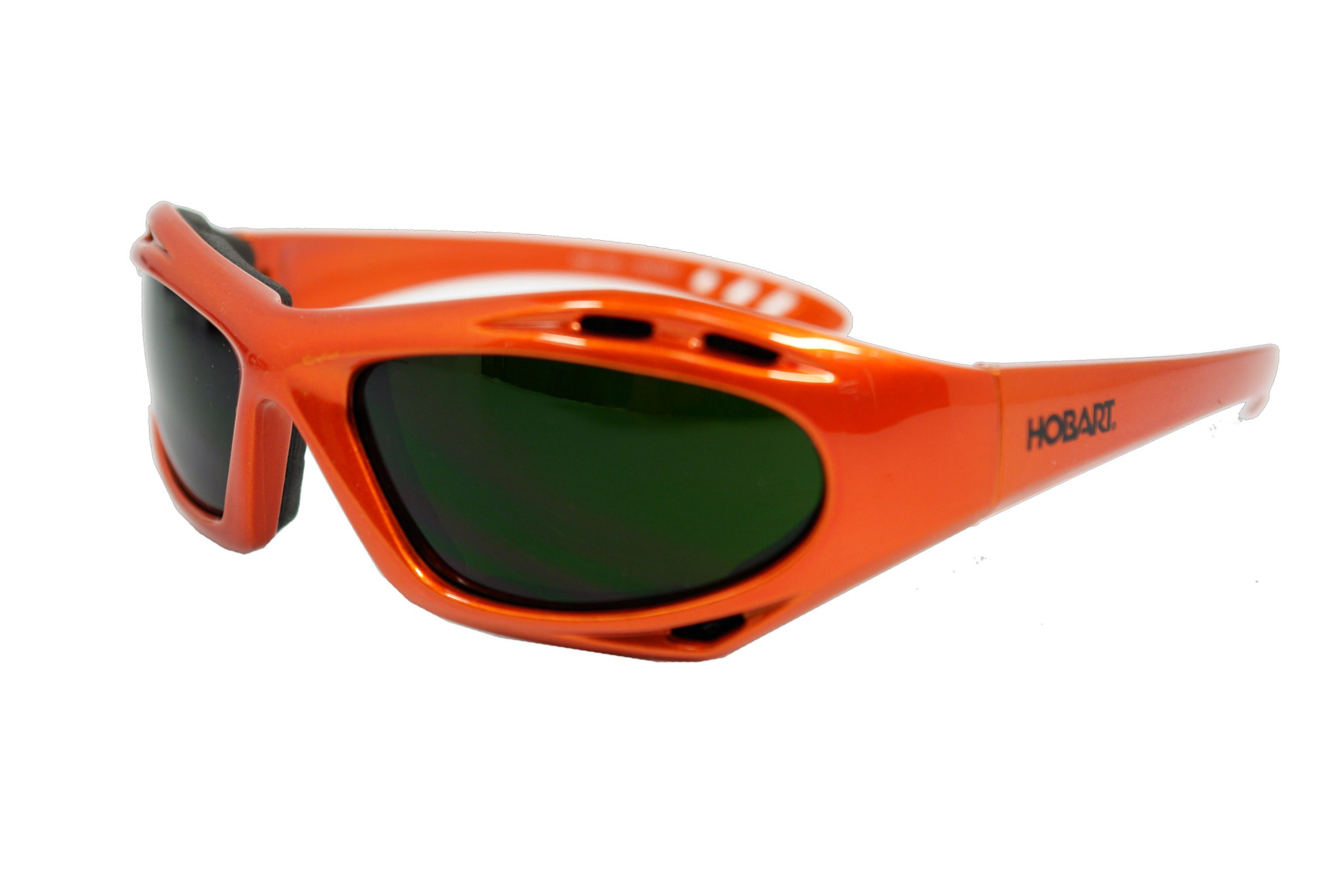 Hobart 770727 Shade 5 Lens Safety Glasses - ANSI Z87.1 Certified, UV Protection, Orange Tint for Welding, Grinding & Construction Work